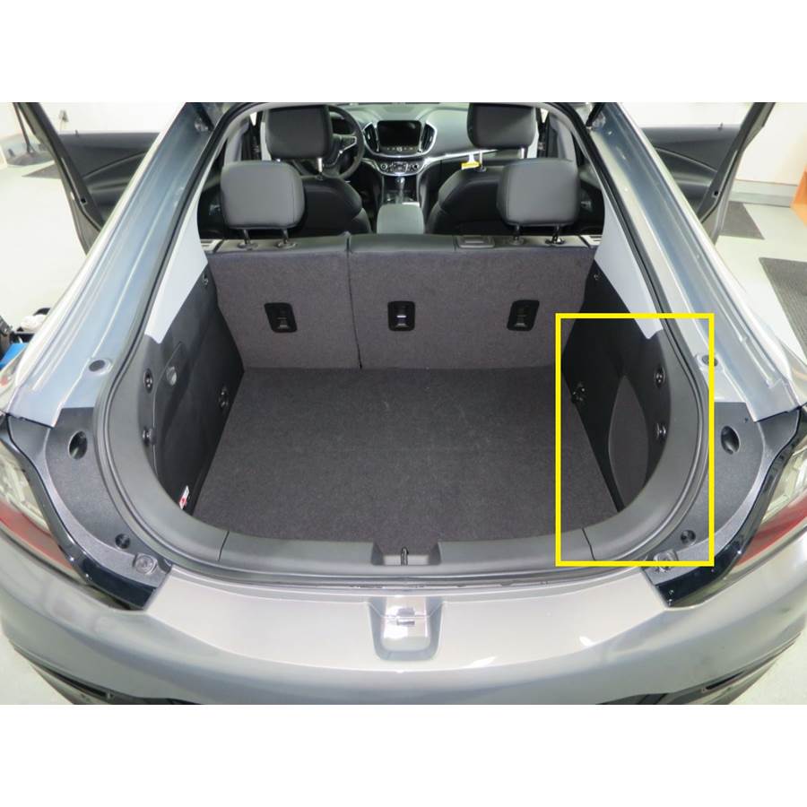 2016 Chevrolet Volt Far-rear side speaker location