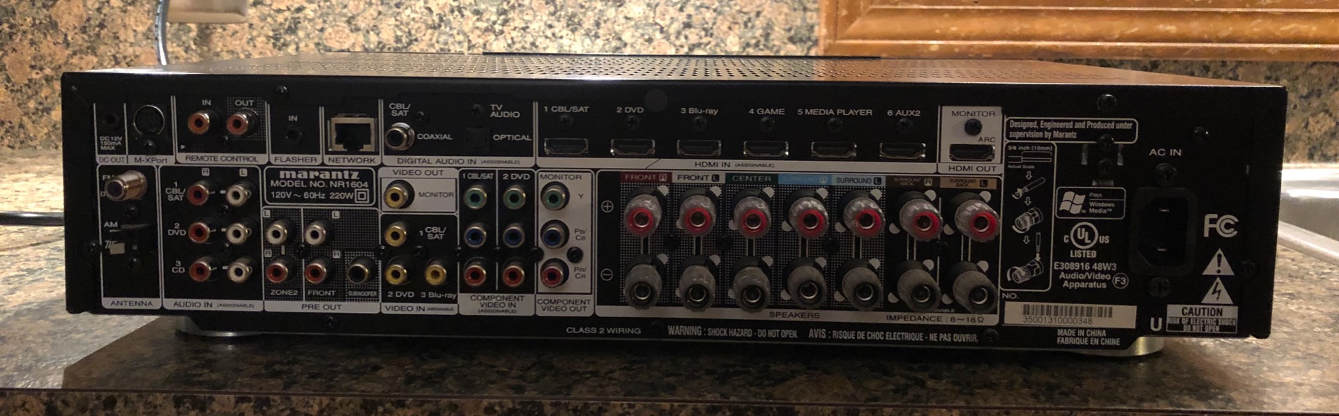 Customer Reviews: Marantz NR1604 7.1-channel home theater receiver