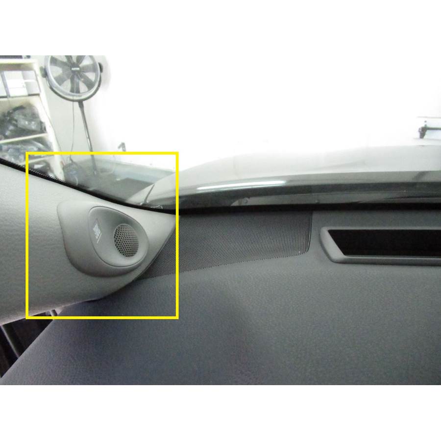 2018 Toyota Camry Front pillar speaker location