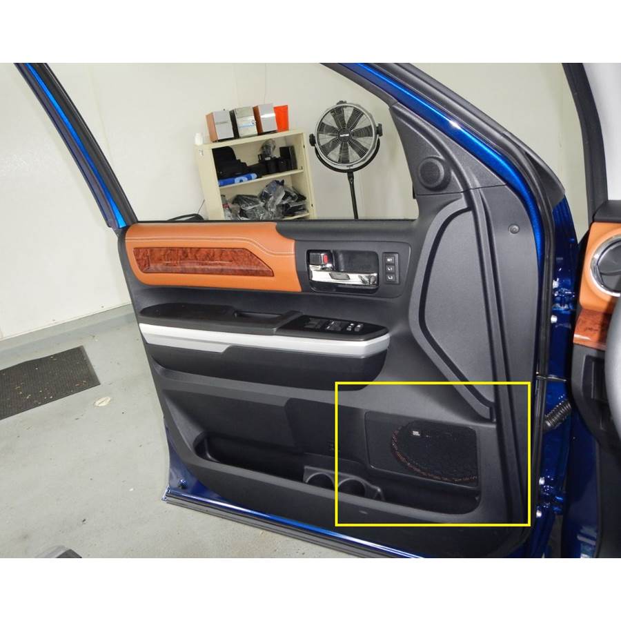 2017 Toyota Tundra Front door woofer location