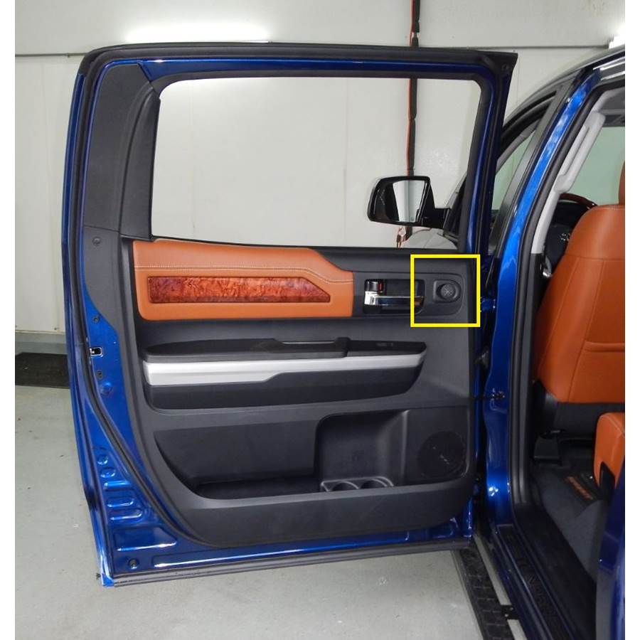 2017 Toyota Tundra Rear door tweeter location