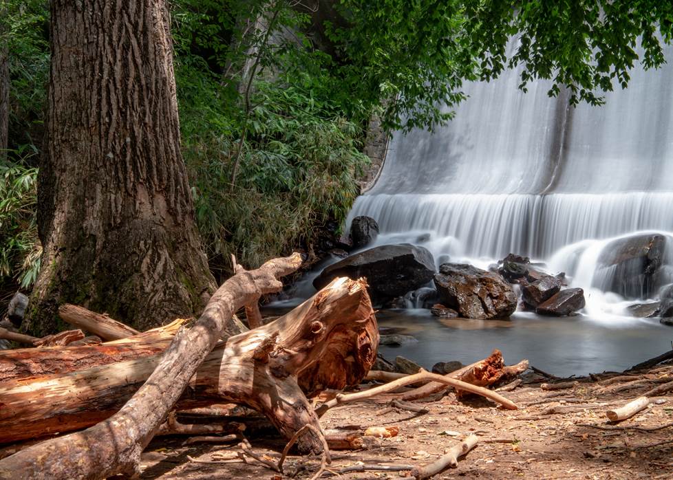 Long-exposure of a waterfall near Ashville, North Carolina