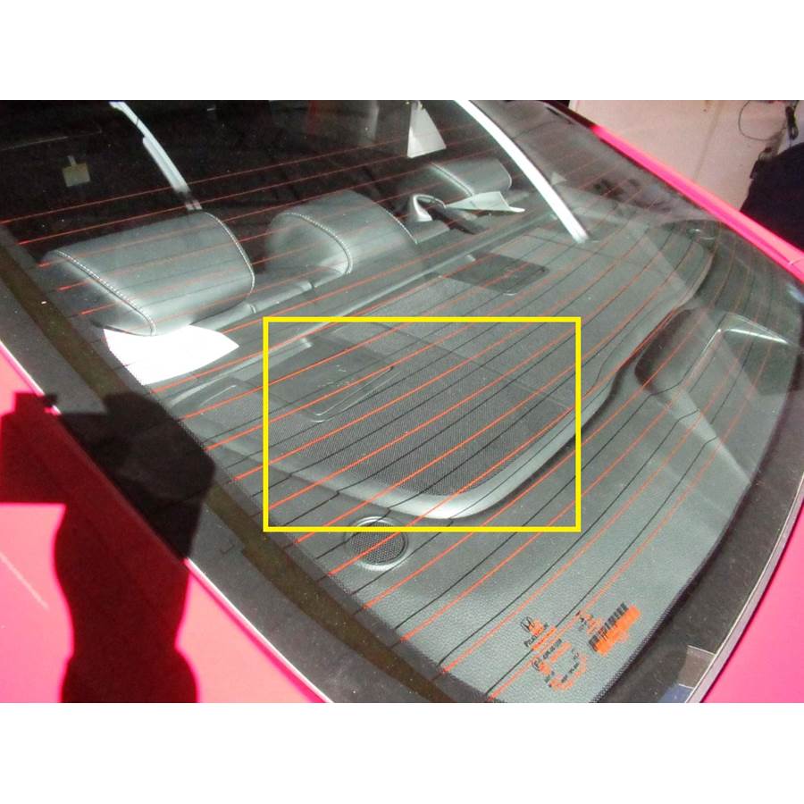 2018 Honda Accord EX Rear deck speaker location