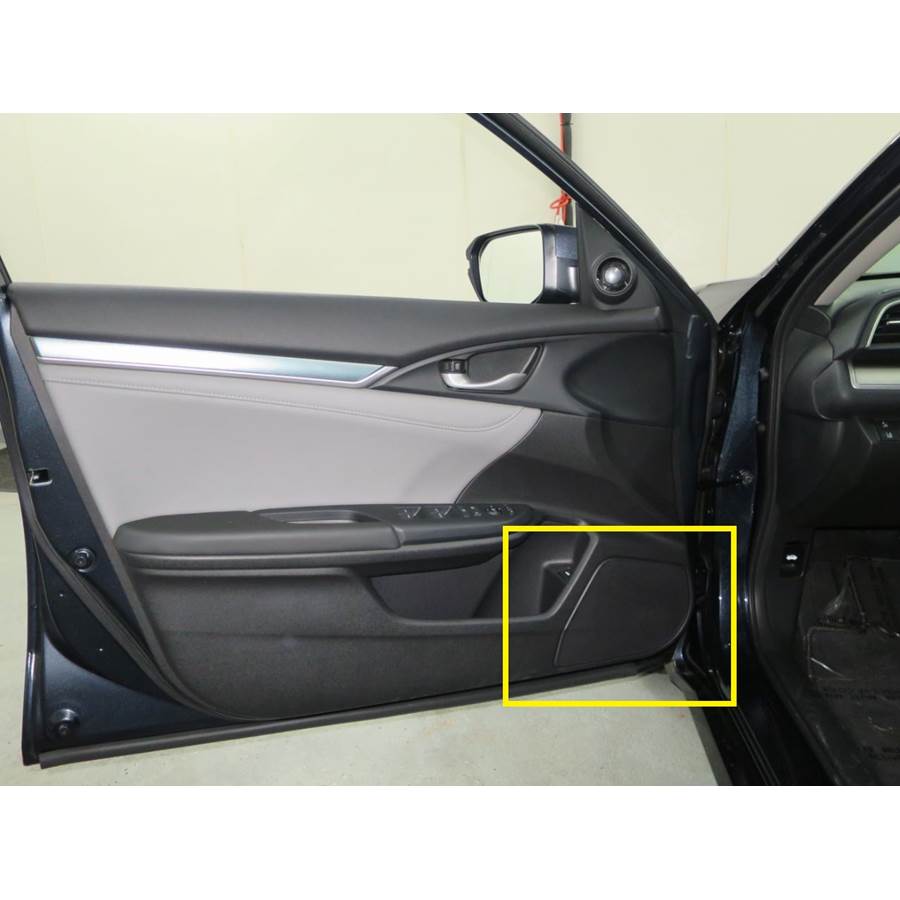 2017 Honda Civic SI Front door woofer location