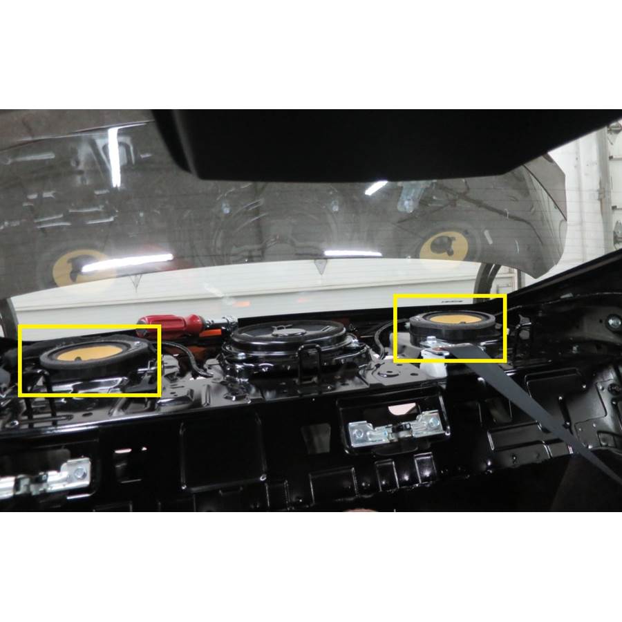 2021 Honda Civic Rear deck speaker location