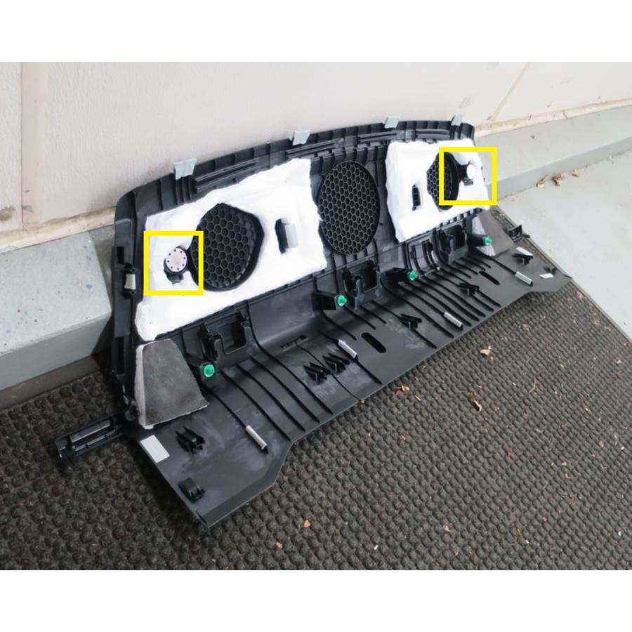 2021 Honda Civic Rear deck tweeter locataion