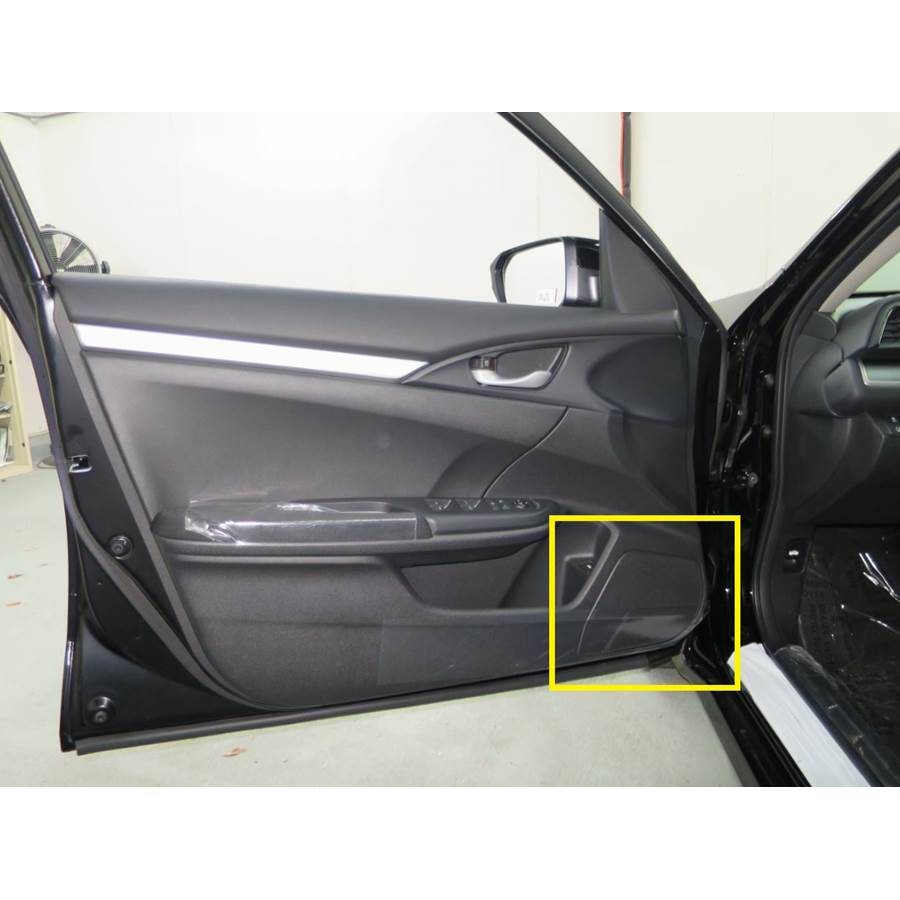 2018 Honda Civic LX Front door speaker location