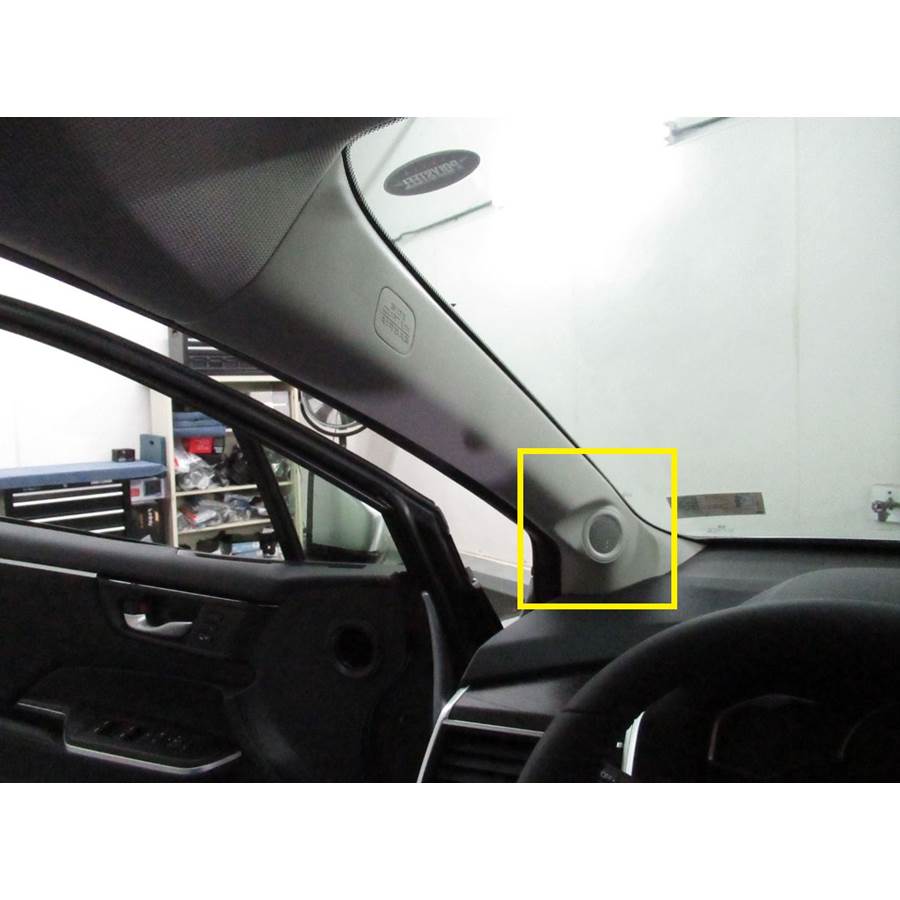 2018 Honda Clarity Front pillar speaker location