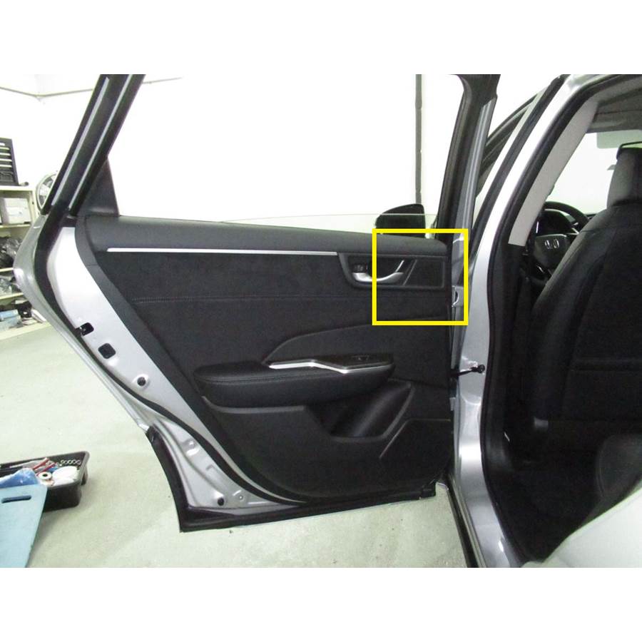 2018 Honda Clarity Rear door tweeter location