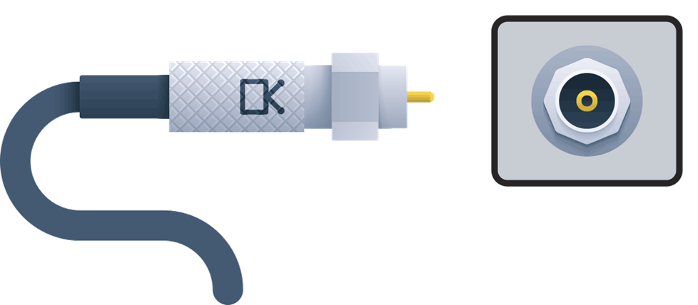 coaxial RG-6 cable