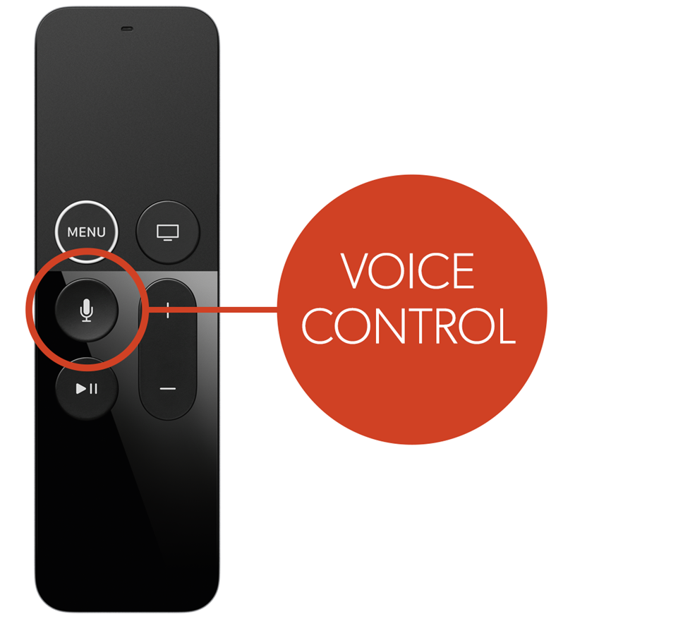 voice control button on remote