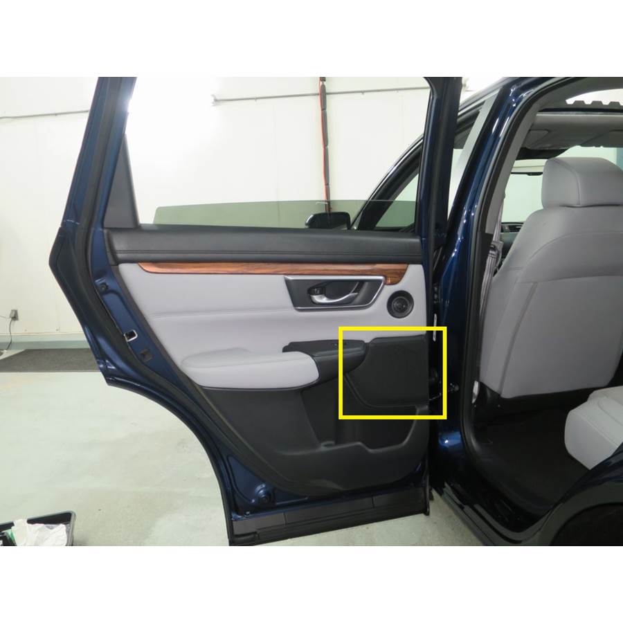 2019 Honda CRV LX Rear door woofer location