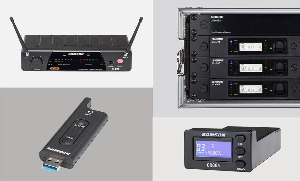 Wireless mic receivers