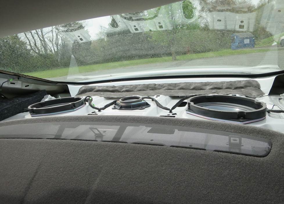ford fusion sony rear deck speaker and subs