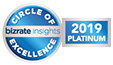 BizRate Circle of Excellence 2019 Platinum