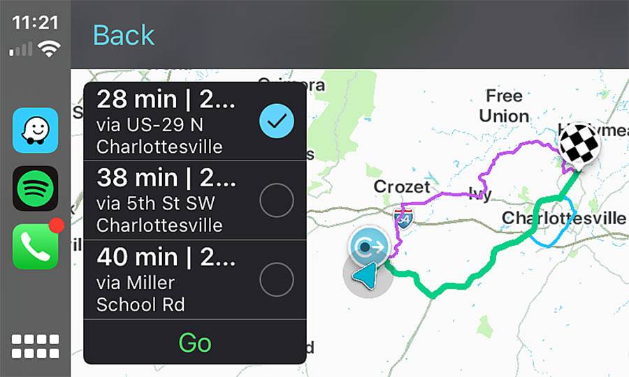 Waze screen