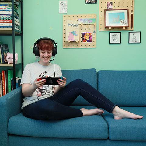 Hannah mixes work and fun while testing out the latest gear for gamers.