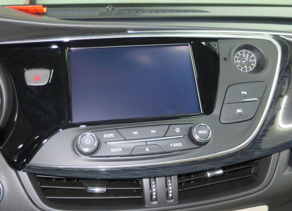 buick envision receiver control panel