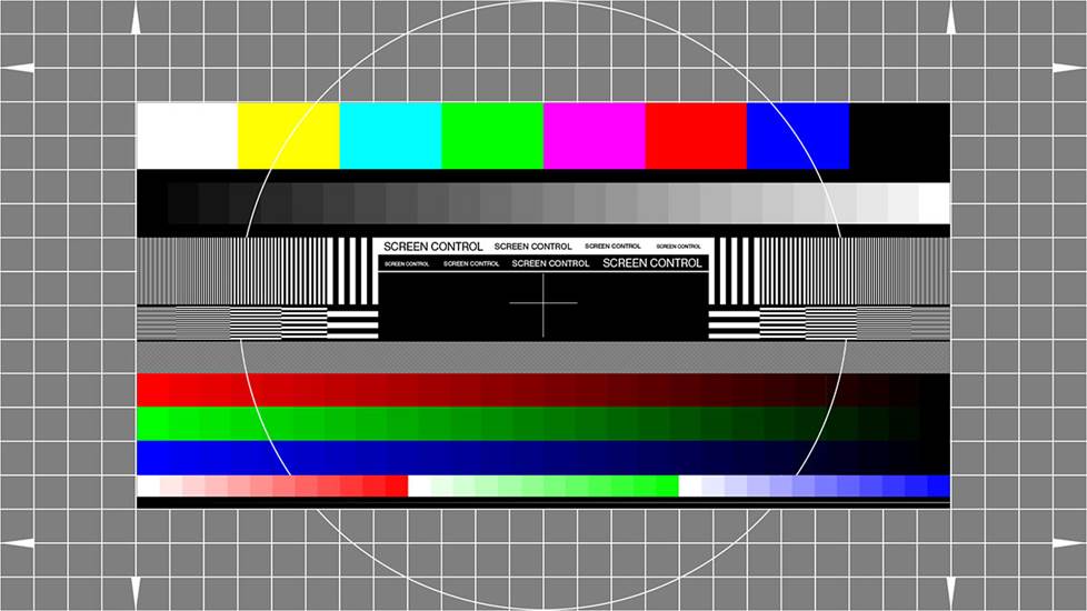 A TV test pattern