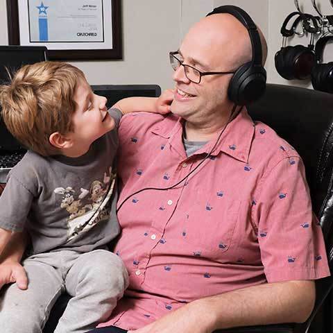 Our “headphone guy” Jeff shares his knowledge with family and customers alike.