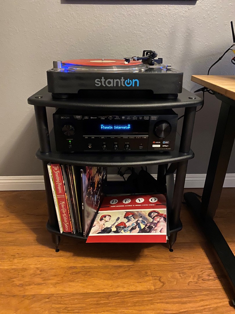 Customer Reviews Pangea Audio Vulcan Turntable Stand (Black) 3shelf