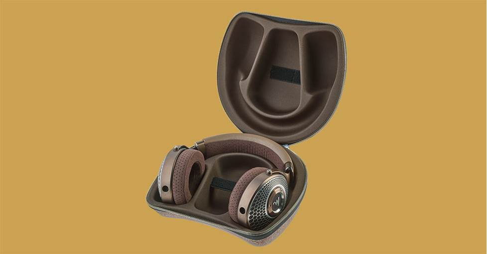 Image of headphones inside of case