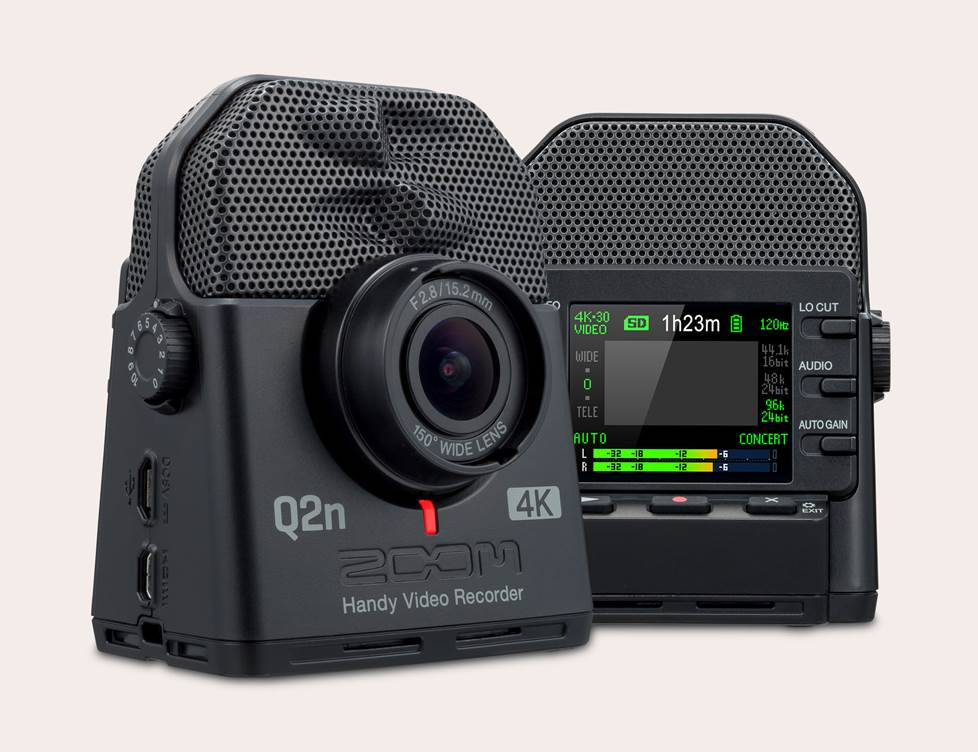 Zoom 4k video recorder and microphone