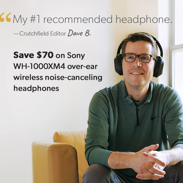 Save $70 on Sony XM4 over-ear wireless noise-canceling headphones.