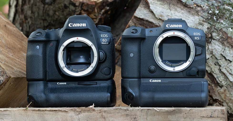 Canon 6D Mark II and R5 cameras