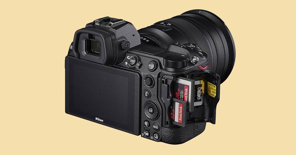 Nikon camera with dual card slots