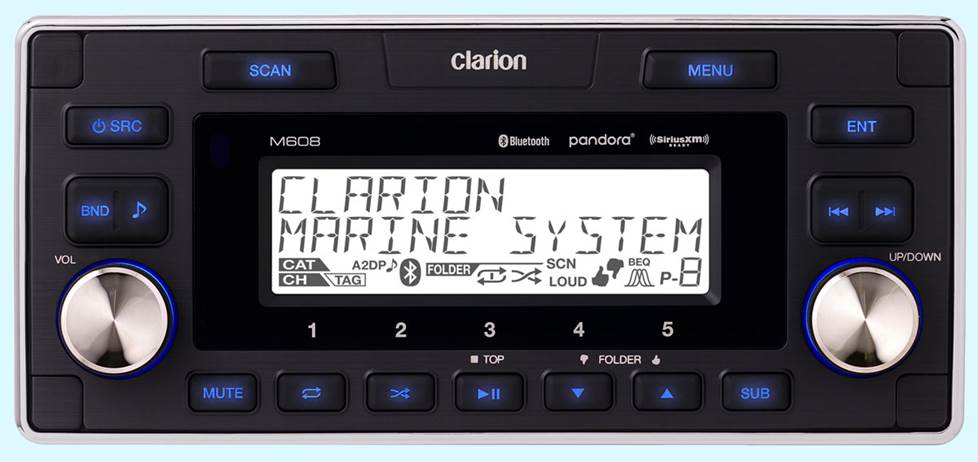 Clarion M608 Multi-zone marine digital media receiver