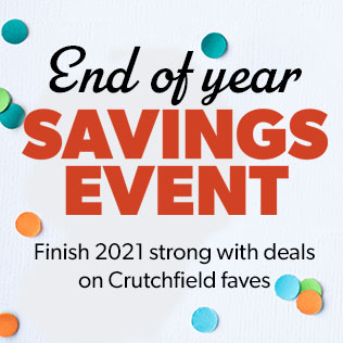 End of the Year Savings at Crutchfield