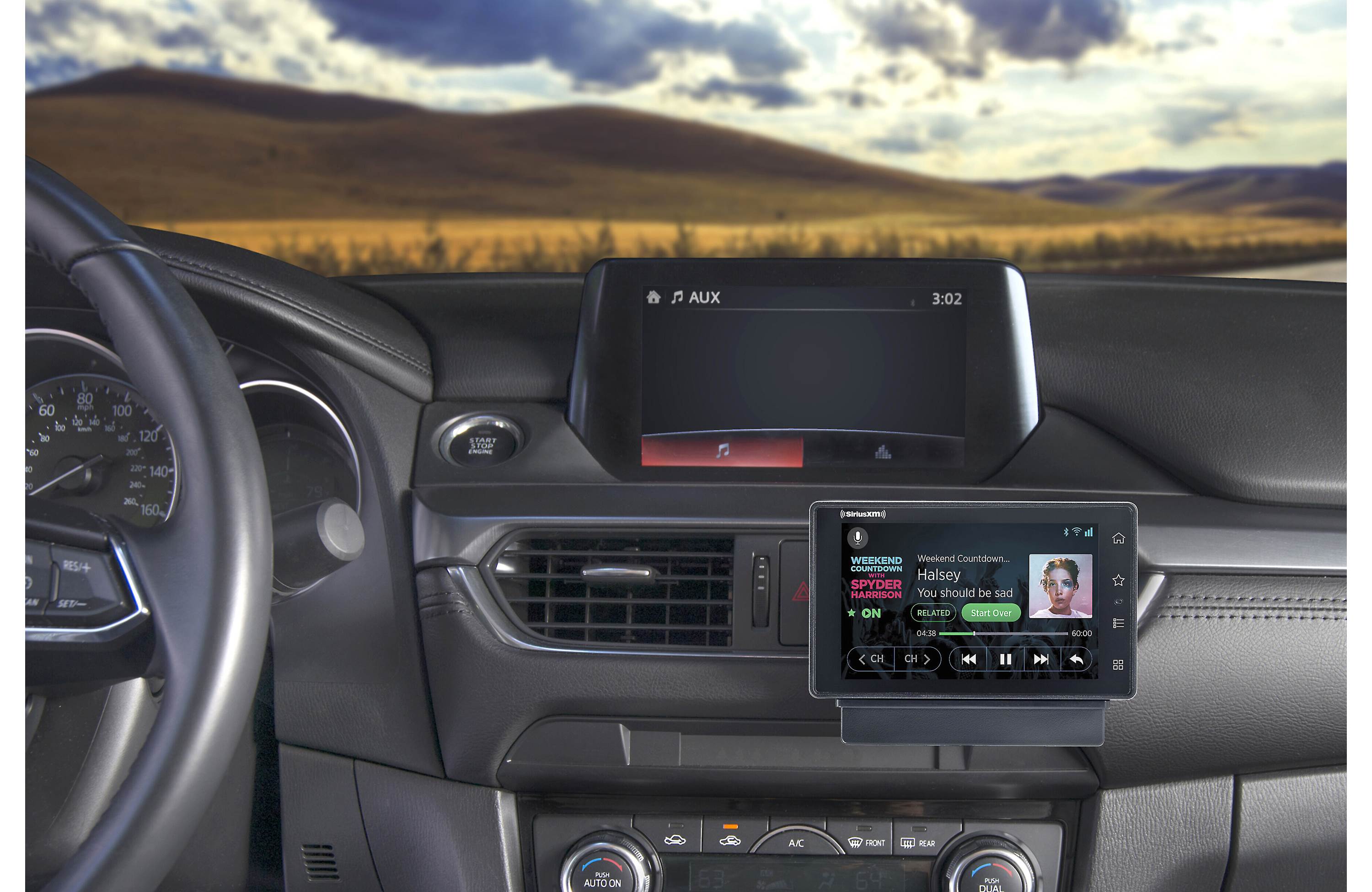 SirusXM Satellite Radio Tuner Kit for 2014-2018 Toyota Highlander w/ Factory USB 
