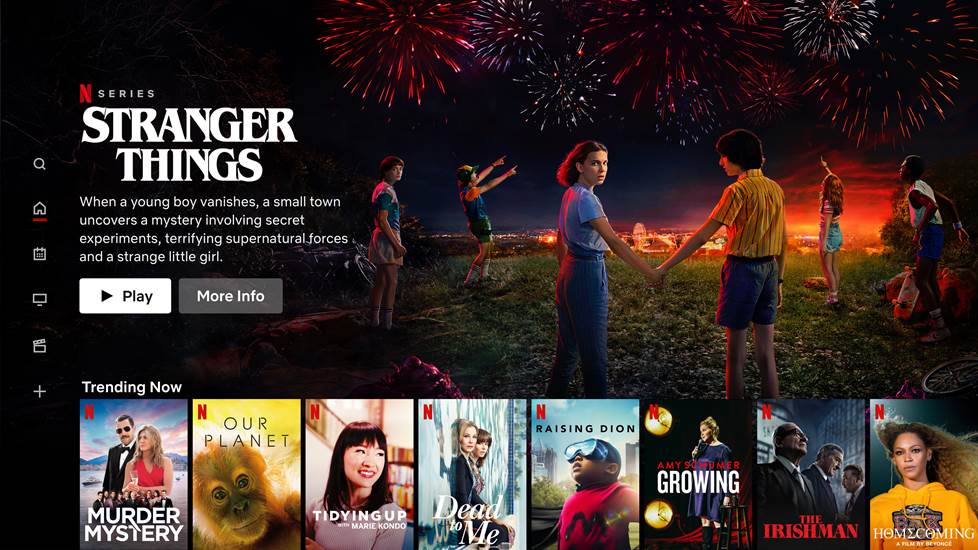 netflix home screen