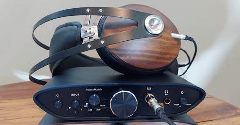 Meze headphones with iFi amp