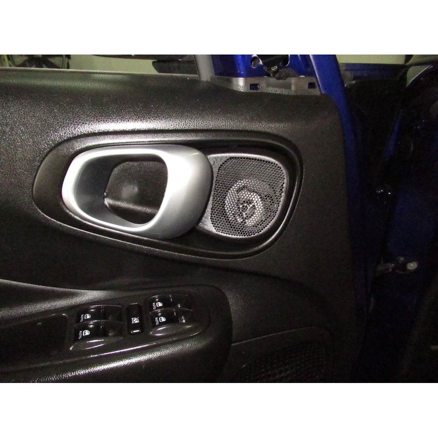 2014 Fiat 500L Front door tweeter location