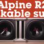 Alpine S-SB12V Crutchfield: Alpine R2 Halo series linkable subs