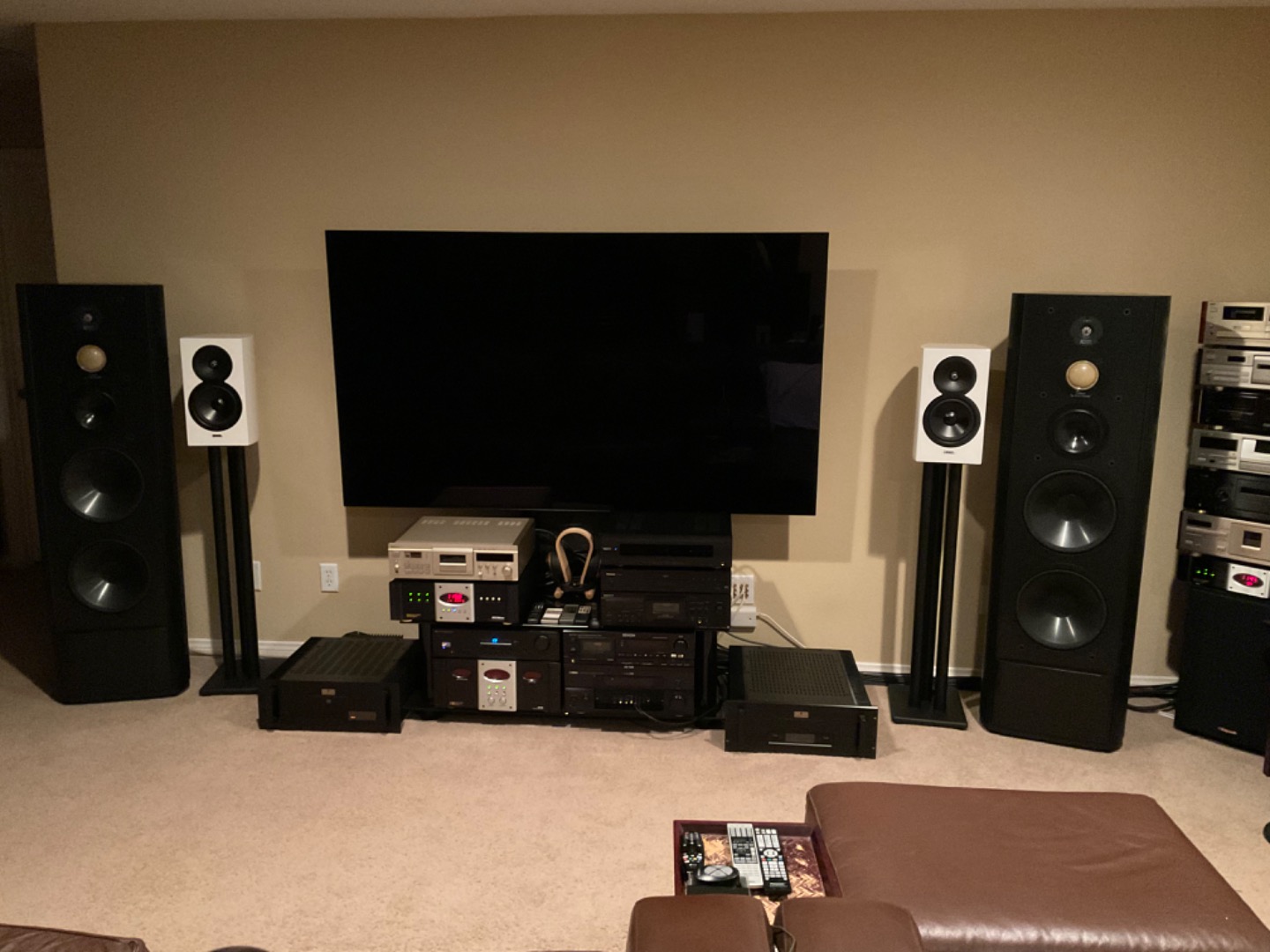 Pangea Audio LS300 - Supporti Per Diffusori Da Pavimento In Acciaio (36") - Coppia, Riempibili, Carico Max 22 Kg