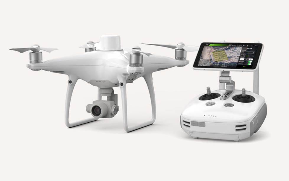 DJI Phantom 4 drone with smart controller