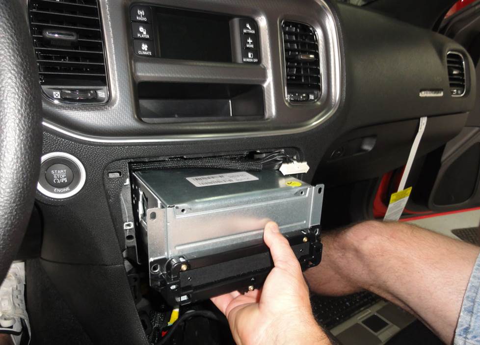 dodge charger radio removal