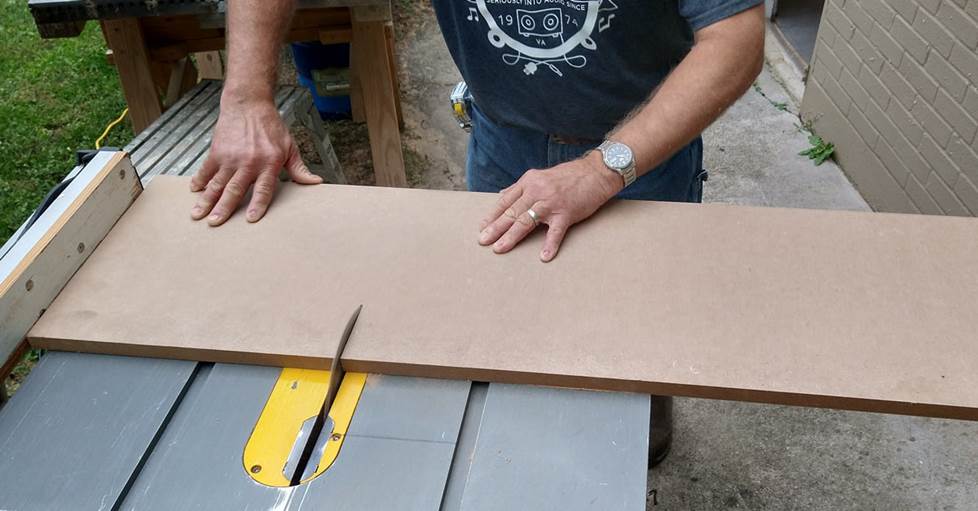 Cutting panels for subwoofer box