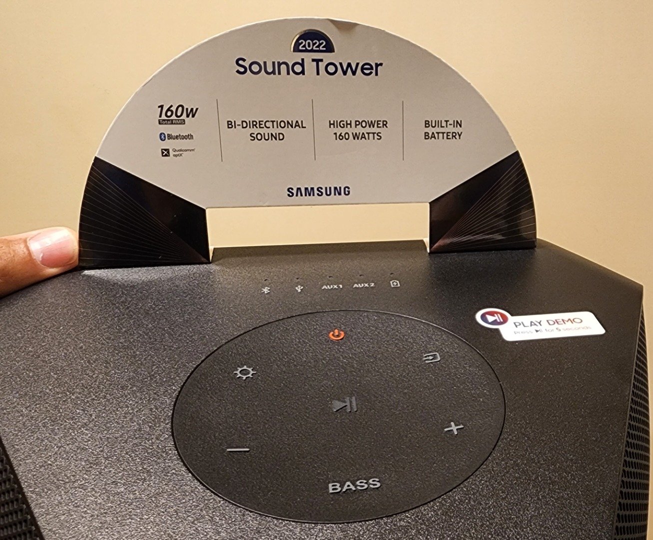 Customer Reviews Samsung MXST40B Sound Tower Portable Bluetooth® speaker with light display at