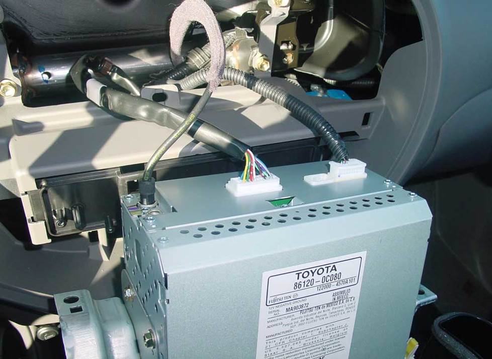 toyota tundra factory radio removal