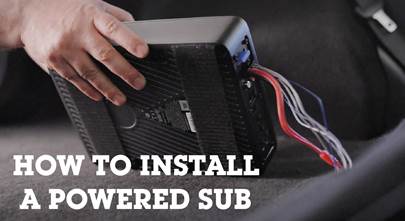 How to install a powered subwoofer
