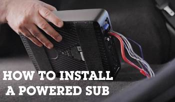 How to install a powered subwoofer
