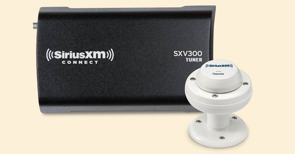 SiriusXM SXV300M Tuner with marine antenna