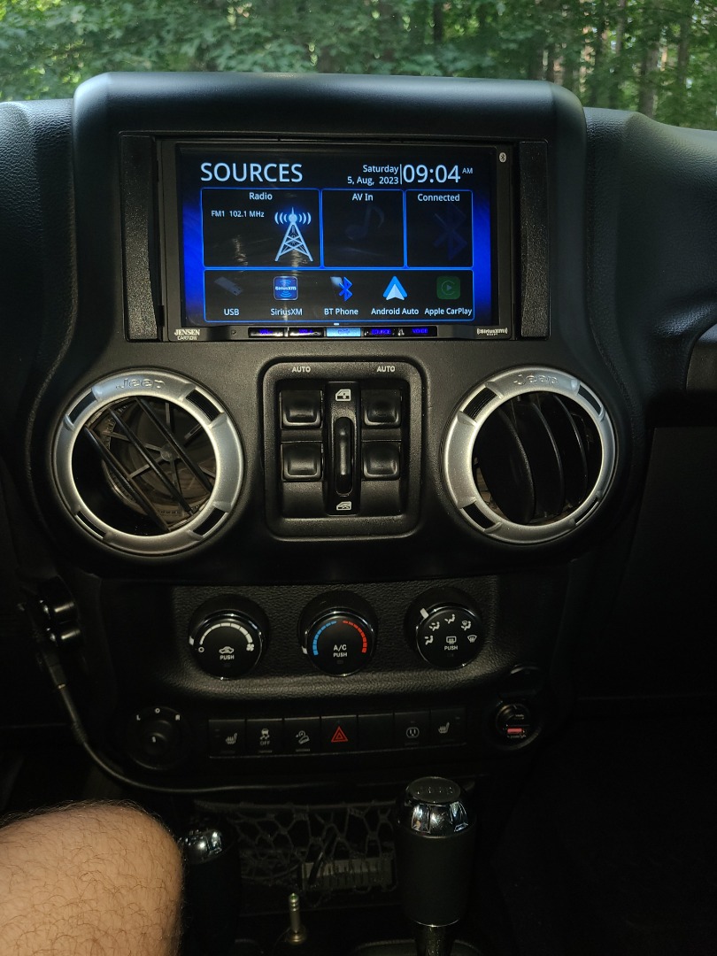 Jensen CAR710W Double-DIN Receiver w/ Apple CarPlay / Android Auto