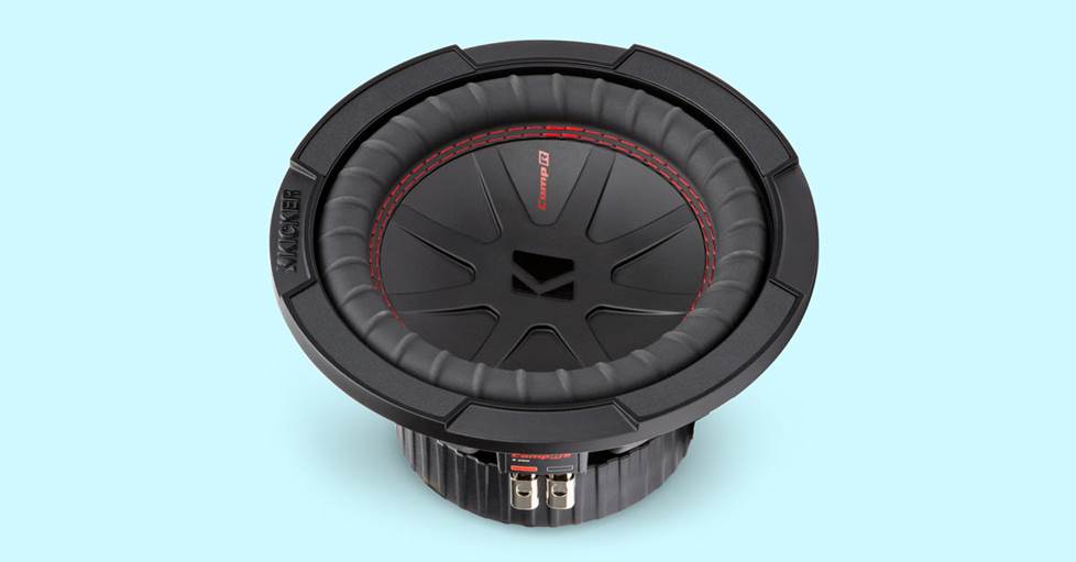 Kicker 48CWR84 8" subwoofer with dual 4-ohm voice coils