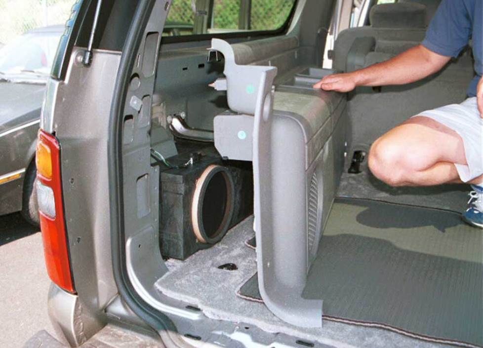 suburban yukon xl rear subwoofer