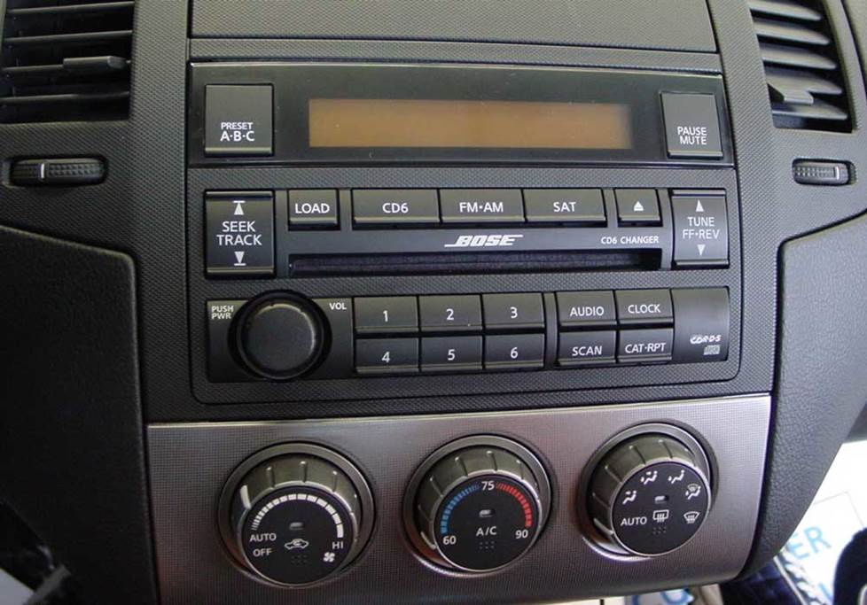 nissan altima bose radio